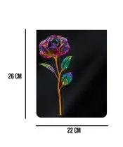 Premium Statuetka Nagrobna 26 cm – Wieczna Róża Kolorowa