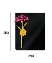 Premium Statuetka Nagrobna 26 cm – Wieczna Róża Różowa