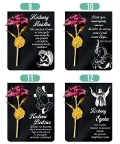 Premium Statuetka Nagrobna 26 cm – Wieczna Róża Różowa