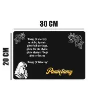 Podstawka Z Napisem Pamiętamy Pod Znicz Z Lampką Solarną