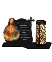 Wieczny Znicz Solarny Statuetka Jezus na Grób Wszystkich Świętych