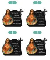 Wieczny Znicz Solarny Statuetka Jezus na Grób Wszystkich Świętych