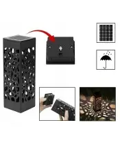 Wieczny Znicz Solarny Statuetka Premium Krzyż na Grób Wszystkich Świętych