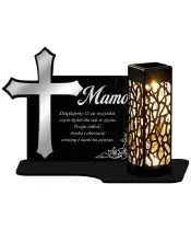 Wieczny Znicz Solarny Statuetka Led na Nagrobek Wszystkich Świętych