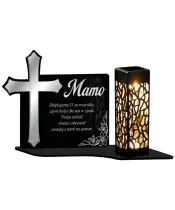 Wieczny Znicz Solarny Statuetka Led na Nagrobek Wszystkich Świętych