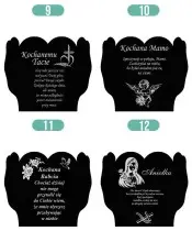 Znicz Premium Statuetka Led Dłonie Świeca Pamiętamy Na Cmentarz