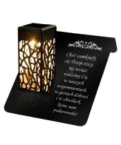 Znicz Solarny Statuetka Premium Na Grób Wszystkich Świętych