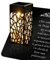 Znicz Solarny Statuetka Premium Na Grób Wszystkich Świętych