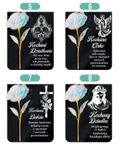 Statuetka Premium Z Wieczną Różą 22 cm Na Grób Wszystkich Świętych