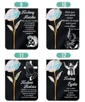 Statuetka Premium Z Wieczną Różą 22 cm Na Grób Wszystkich Świętych