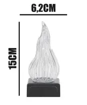 Znicz Statuetka Premium Lampka Led Płomień Na Grób Wszystkich Świętych