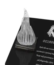 Znicz Statuetka Premium Lampka Led Płomień Na Grób Wszystkich Świętych