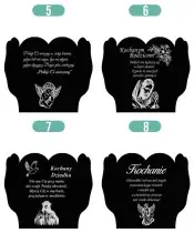 Znicz z Dedykacją Premium Dłonie Złote Domek Świeca Led Na Cmentarz Grób