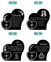 Znicz z Dedykacją Premium Serca Domek Świeca Led Na Cmentarz Grób