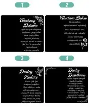 Znicz Premium Statuetka Papież Srebrna Kryształowa Kula Zdjęcie 3D Na Grób