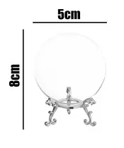 Znicz Premium Statuetka Krzyż Srebrna Kryształowa Kula Zdjęcie 3D Na Grób