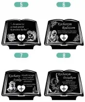 Znicz Premium Statuetka Księga Złota Kryształowa Kula Zdjęcie 3D Na Grób