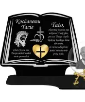 Znicz Premium Statuetka Księga Złota Kryształowa Kula Zdjęcie 3D Na Grób