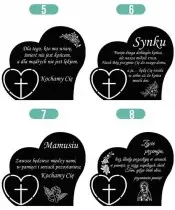 Znicz Premium Statuetka Serca Złote Kryształowa Kula Zdjęcie 3D Na Grób