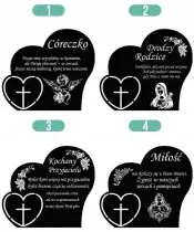 Znicz Premium Statuetka Serca Złote Kryształowa Kula Zdjęcie 3D Na Grób