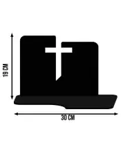 Znicz Premium Statuetka Krzyż Złoty Kryształowa Kula Zdjęcie 3D Na Grób