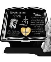 Znicz Premium Statuetka Księga Figurka Anioł Gipsowy Na Grób Cmentarz