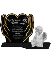 Znicz Premium Statuetka Dłonie Figurka Anioł Gipsowy Na Grób Cmentarz