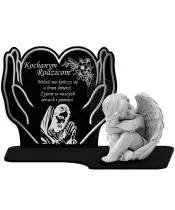 Znicz Premium Statuetka Dłonie Figurka Anioł Gipsowy Na Cmentarz Grób