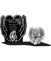 Znicz Premium Statuetka Dłonie Figurka Anioł Gipsowy Na Cmentarz Grób