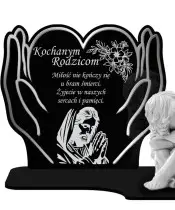 Znicz Premium Statuetka Dłonie Figurka Anioł Gipsowy Na Cmentarz Grób