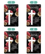 Wieczny Znicz Solarny Premium Złote Róże na Grób Wszystkich Świętych