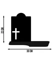 Wieczny Znicz Solarny ze Zdjęciem Premium na Grób Wszystkich Świętych
