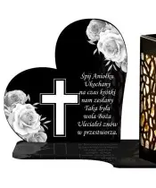 Wieczny Znicz Solarny Róże Premium na Grób Wszystkich Świętych