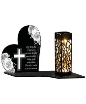 Wieczny Znicz Solarny Róże Premium na Grób Wszystkich Świętych