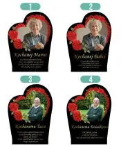 Wieczny Znicz Solarny Róże Ze Zdjęciem Premium na Grób Wszystkich Świętych