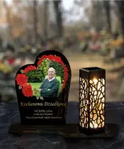 Znicz Solarny Wieczny ze Złotym Krzyżem – Wszystkich Świętych