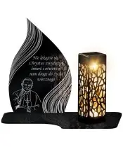 Znicz Solarny LED Statuetka Premium Jan Paweł II Na Wszystkich Świętych