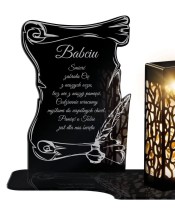 Znicz Solarny LED Statuetka Premium Papirus Na Wszystkich Świętych