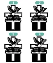 Znicz Solarny LED Statuetka Premium Księga Na Wszystkich Świętych