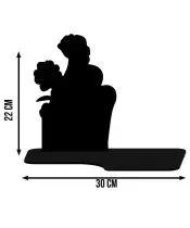 Znicz Solarny LED Statuetka Premium Róże Na Wszystkich Świętych