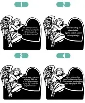 Znicz Solarny LED Statuetka Premium Anioł Na Wszystkich Świętych