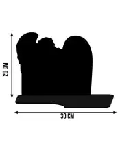 Znicz Solarny LED Statuetka Premium Anioł Na Wszystkich Świętych