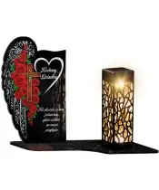 Wieczny Znicz Solarny Premium Róże Premium na Grób Wszystkich Świętych