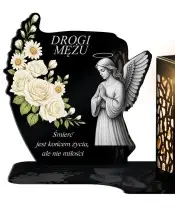 Wieczny Znicz Solarny Premium Anioł Premium na Grób Wszystkich Świętych