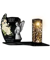 Wieczny Znicz Solarny Premium Anioł Premium na Grób Wszystkich Świętych