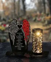 Wieczny Znicz Solarny Premium Skrzydła Premium na Grób Wszystkich Świętych