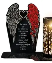 Wieczny Znicz Solarny Premium Skrzydła Premium na Grób Wszystkich Świętych