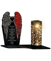 Wieczny Znicz Solarny Premium Skrzydła Premium na Grób Wszystkich Świętych