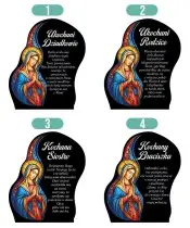 Wieczny Znicz Solarny Premium Witraż na Grób Wszystkich Świętych