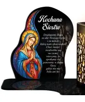 Wieczny Znicz Solarny Premium Witraż na Grób Wszystkich Świętych